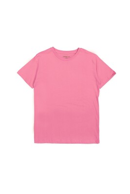 Wholesale Boys Basic T-Shirt 9-12Y Divonette 1023-7651-4 Neon Pink