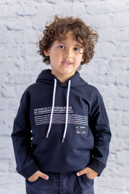 Wholesale Boys' Hooded Printed Sweatshirt 1-12Y Zeyland 1070-252Z3EZK64 - Zeyland