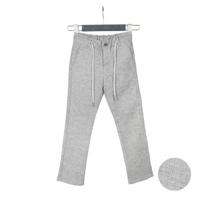 Wholesale Boys Linen Pants 6-15Y Flori 1067-22017-2 Gray