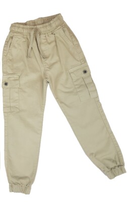 Wholesale Boys Linen Trousers 3-8Y Lemon 1015-8700-R113-C - Lemon