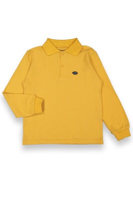 Wholesale Boys Long Sleeve T-shirt 10-13M Divonette 1023-8112-4 Горчичный