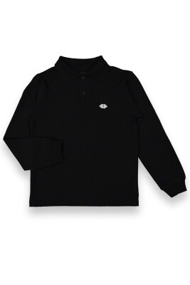 Wholesale Boys Long Sleeve T-shirt 10-13M Divonette 1023-8112-4 Black