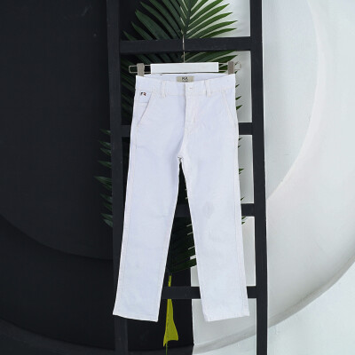 Wholesale Boys Pants 6-10Y Flori 1067-22023-2 White