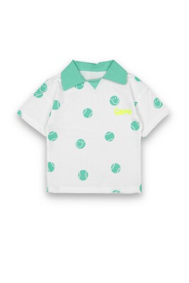 Wholesale Boys Patterned T-shirt 2-5Y Tuffy 1099-8070 - Tuffy