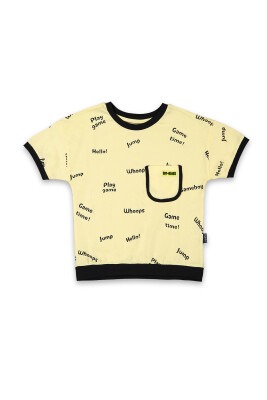 Wholesale Boys Patterned T-shirt 2-5Y Tuffy 1099-8078 - Tuffy