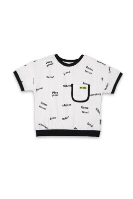 Wholesale Boys Patterned T-shirt 2-5Y Tuffy 1099-8078 - 2
