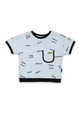 Wholesale Boys Patterned T-shirt 2-5Y Tuffy 1099-8078 - 3