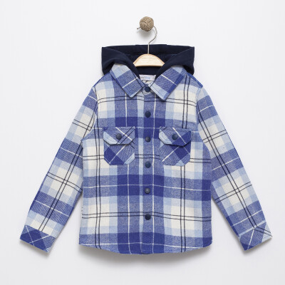 Wholesale Boy's Plaid Shirt 6-9Y Timo 1018-T5EDÜ044251123 - 1