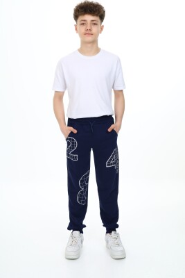 Wholesale Boys Printed Sweatpants 7-10Y Nickel 2060-20069-2 - 4