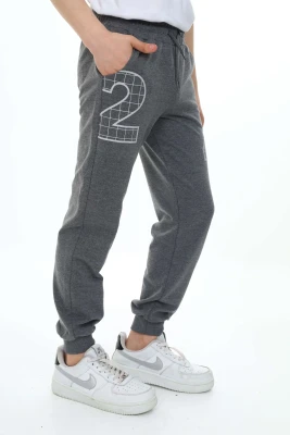 Wholesale Boys Printed Sweatpants 7-10Y Nickel 2060-20069-2 - 9