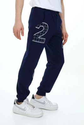 Wholesale Boys Printed Sweatpants 7-10Y Nickel 2060-20069-2 - 14