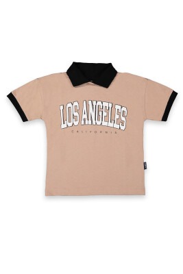 Wholesale Boys Printed T-shirt 2-5Y Tuffy 1099-8067 Brown