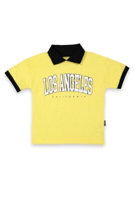 Wholesale Boys Printed T-shirt 2-5Y Tuffy 1099-8067 Yellow