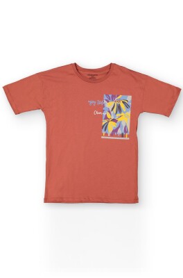 Wholesale Boys Printed T-Shirts XS-S-M-L Divonette 1023-7832-5 - 2
