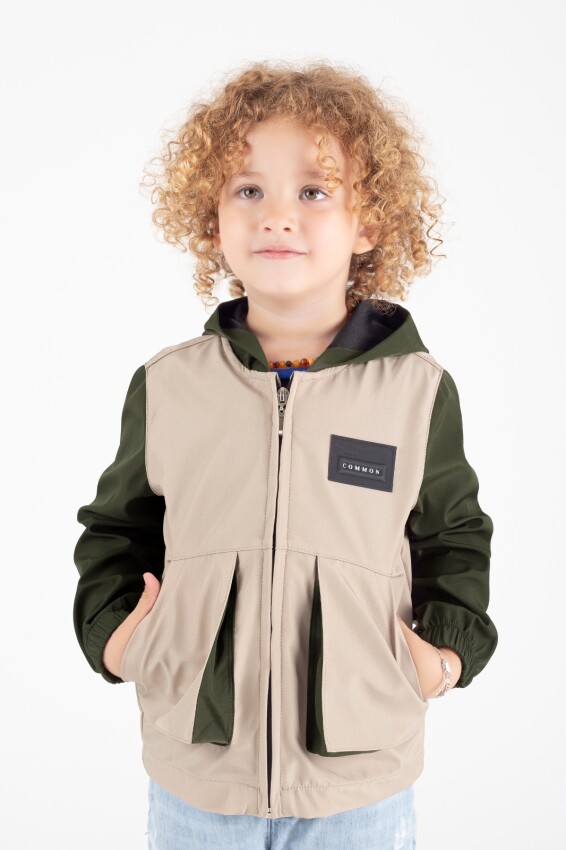 Wholesale Boys Raincoat with Pocket 4-8Y Pafim 2041-K24-9000 - 2