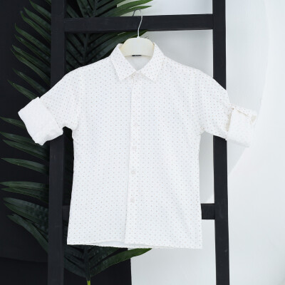 Wholesale Boys Shirt 1-5Y Flori 1067-22759-1 White