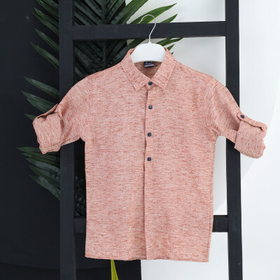 Wholesale Boys Shirt 11-15Y Flori 1067-23706-3 Claret Red