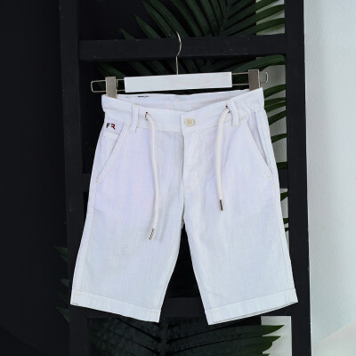 Wholesale Boys Short 1-5Y Flori 1067-22203-1 White