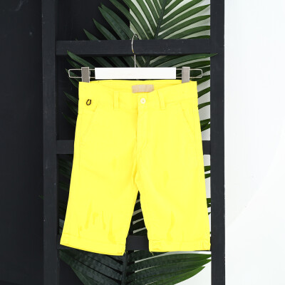 Wholesale Boys Short 1-5Y Flori 1067-22209-1 Yellow