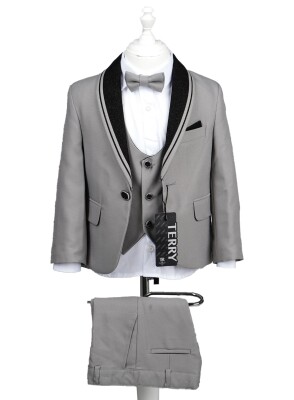 Wholesale Boys Suit Set 3-7Y Messy 1037-5828 Gray