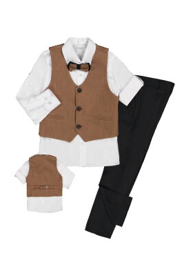 Wholesale Boys Suit Set with 3 Button 5-8Y Terry 1036-5501 - 1