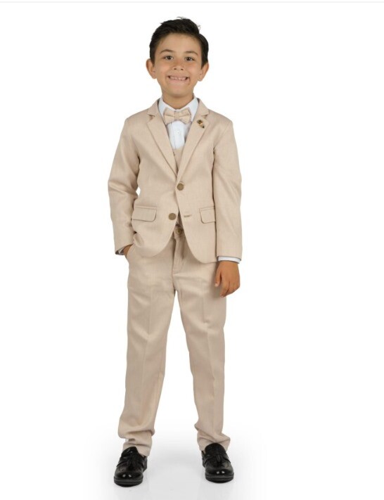 Wholesale Boys Suit Set with Jacket Vest Pants Shirt 6-9Y Terry 1036-2840 - 7