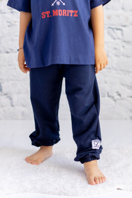 Wholesale Boys Sweatpants 1-12Y Zeyland 1070-252Z3ESY06 Navy 