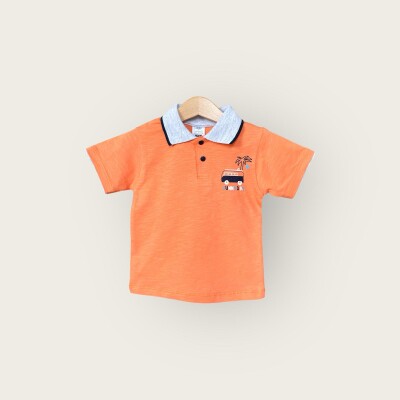 Wholesale Boys T-shirt 1-4Y Algiy Mini 2047-3561 Оранжевый 