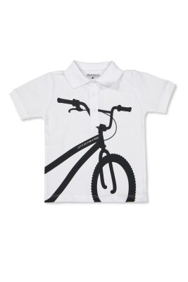 Wholesale Boys T-shirt 2-5Y Divonette 1023-7784-2 White