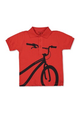 Wholesale Boys T-shirt 2-5Y Divonette 1023-7784-2 Red