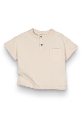 Wholesale Boys T-shirt 2-5Y Tuffy 1099-1767 Beige
