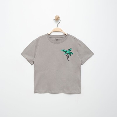 Wholesale Boys T-shirt 6-9Y Divonette 1023-6808-3 Gray