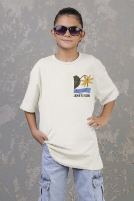 Wholesale Boys T-shirt 9-14Y DMB Boys&Girls 1081-7510 Ecru