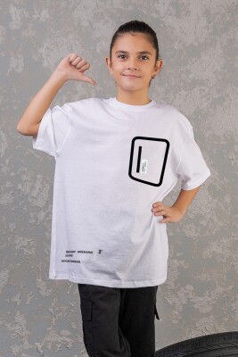 Wholesale Boys T-shirt 9-14Y DMB Boys&Girls 1081-7547 White
