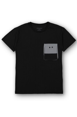 Wholesale Boys T-Shirts 10-13Y Divonette 1023-7760-4 Black