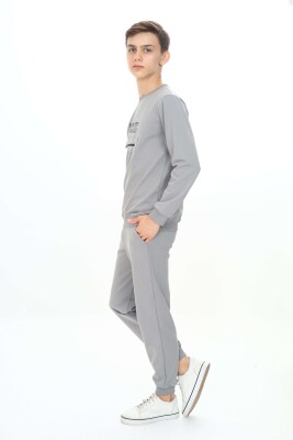 Wholesale Boys Tracksuit Set 3-6Y Nickel 2060-20108-1 - Nickel (1)