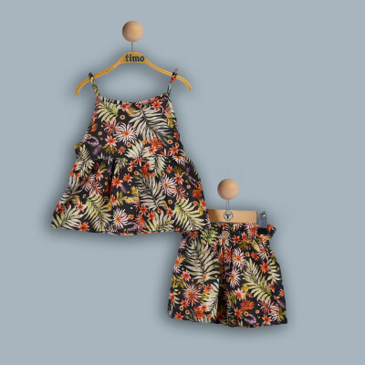 Wholesale Girl 2-Piece with Dress and Shorts Set 2-5Y Timo 1018-TK4DT082241832 - 2