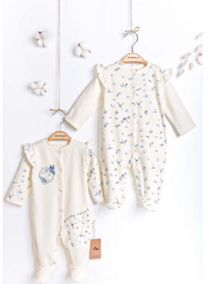 Wholesale Girl Baby 2-Piece Romper Set 3-6M Ciccimbaby 1043-4931 - Ciccimbaby