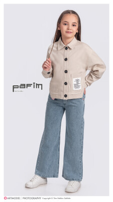 Wholesale Girl Buttoned Jacket 11-14Y Pafim 2041-2025Y1018 - Pafim (1)