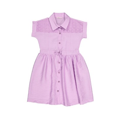 Wholesale Girl Dress 7-10Y Busra Bebe 1016-211046 - 1