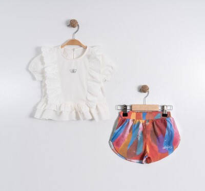 Wholesale Girl Shirt and Short Set Suit 2-5Y Tofigo 2013-8976 - Tofigo