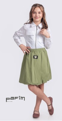 Wholesale Girl Short Balloon Skirt 11-14Y Pafim 2041-2025Y1054 - Pafim