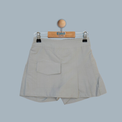 Wholesale Girl Short Skirt 10-13Y Timo 1018-TK4DÜ072241334 Gray
