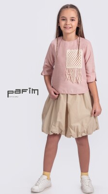 Wholesale Girl Trojan Sleeve Blouse 7-10Y Pafim 2041-2025Y1063 - Pafim