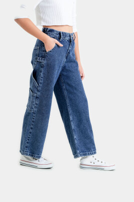 Wholesale Girls Denim Pants 10-15Y Cemix 2130-3 Cemix 2033-2130-3 Blue