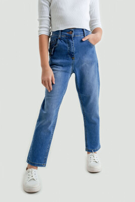 Wholesale Girls Denim Pants 10-15Y Cemix 2141-3 Cemix 2033-2141-3 Blue