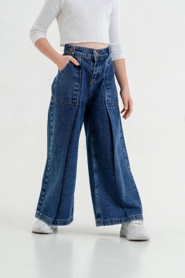 Wholesale Girls Denim Pants 4-9Y Cemix 2128-2 Cemix 2033-2128-2 Blue