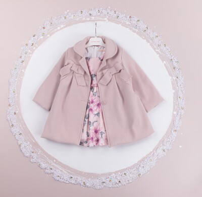 Wholesale Girls 2-Piece Dress and Coat Set 2-5Y BabyRose 1002-4362 Dusty Rose