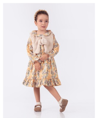 Wholesale Girl's 2-Piece Dress and Vest Set 6-9Y Elayza 2023-2284 - Elayza (1)