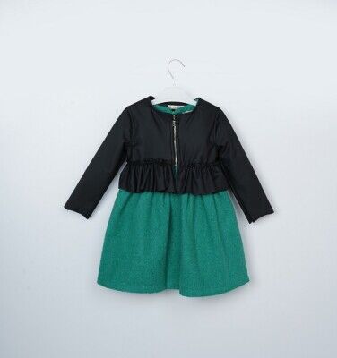 Wholesale Girls 2-Piece Jacket and Dress Set 3-6Y Büşra Bebe 1016-23249 - 1